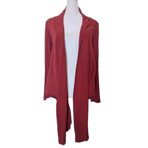 Anthropologie benandlucia Red Open Front Cardigan Small